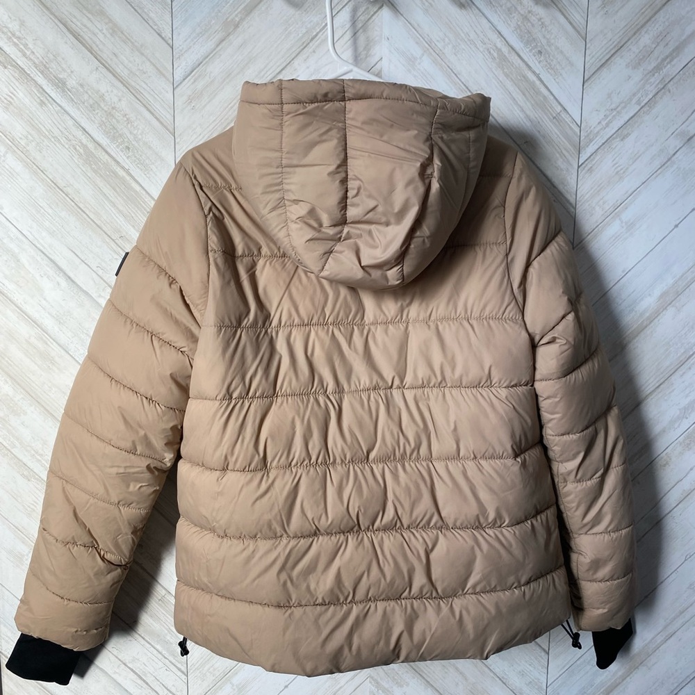 Tan Puffer Jacket - Picture 6 of 10